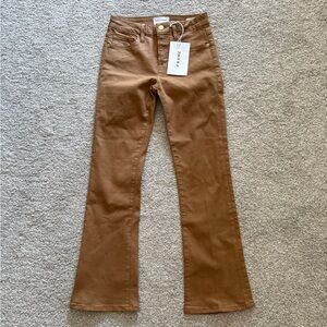 Frame Denim Women's Boot Cut Jeans in Brown